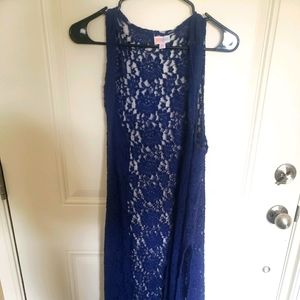 Navy lace lularoe joy vest